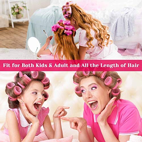 Anezus Self-Grip Hair Rollers Set - 48 Rollers & 12 Clips