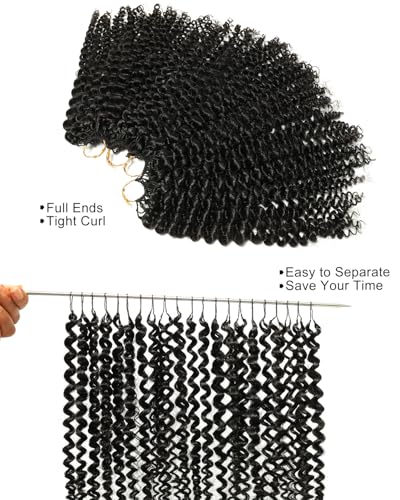 BEEOS Kinky Curly Crochet Hair 160g 22 Inch Human Hair