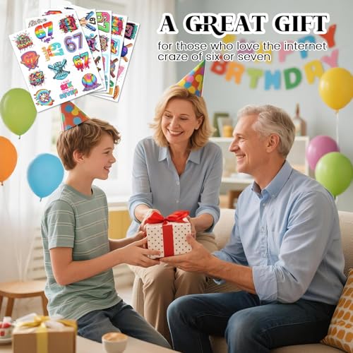 180PCS - 6 7 Temporary Tattoos, 6 7 Birthday Decorations, 67 Valentines Gift, Drip Baseball Temporary Tattoos, Ice Cream Drip Party Decorations, Baseball Drip Party Gift 15 Sheets 60 Styles
