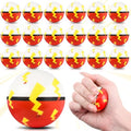 24 Cartoon Stress Balls 1.57" Red & White Fidget Toys
