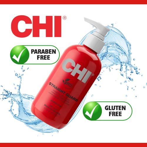 CHI Straight Guard Smoothing Styling Cream, 8.5 FL Oz & Keratin Mist,12 Fl Oz