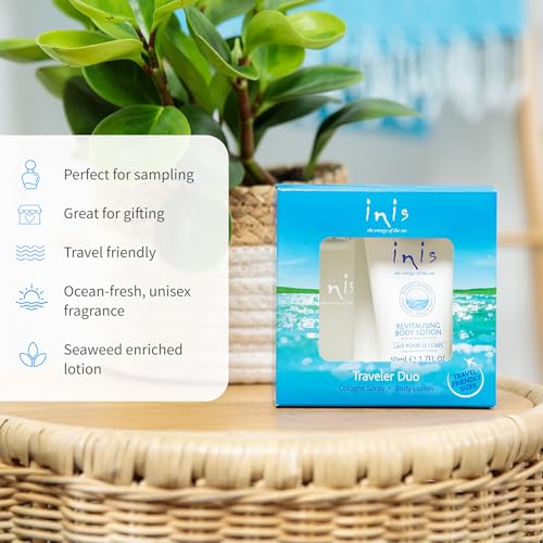 Inis Energy of the Sea Cologne & Body Lotion Duo | Travel Set