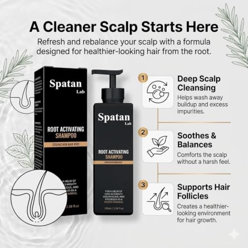 Spatan Root Activator Shampoo for Hair Growth & Volume