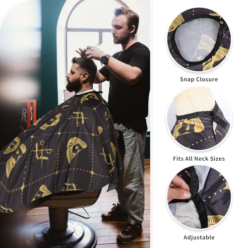 Professional Waterproof Hair Cutting Cape with Neck Duster Brush