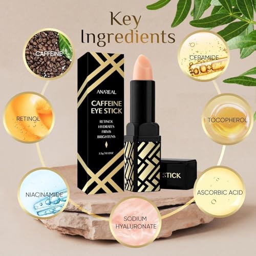Caffeine Under Eye Balm Stick 2 Pack | Anti-Wrinkle Retinol