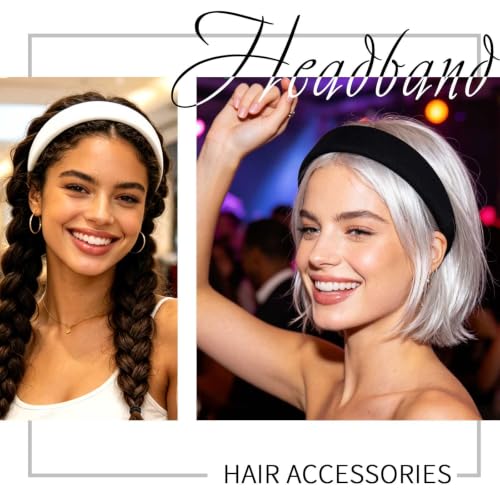 Acenail Non-Slip Headbands for Women, 1 Inch Wide, Pack of 3
