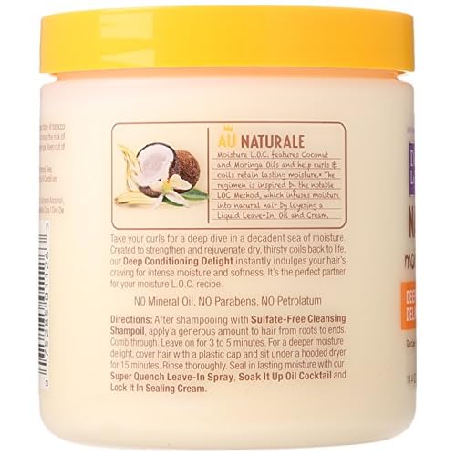 SoftSheen-Carson Dark and Lovely Au Naturale Moisture L.O.C. Deep Conditioning Delight, 14.4 oz