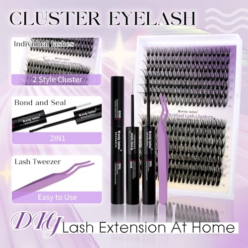 Lash Clusters Kit DIY - 240 Pcs 30D/40D Eyelashes 12-16mm