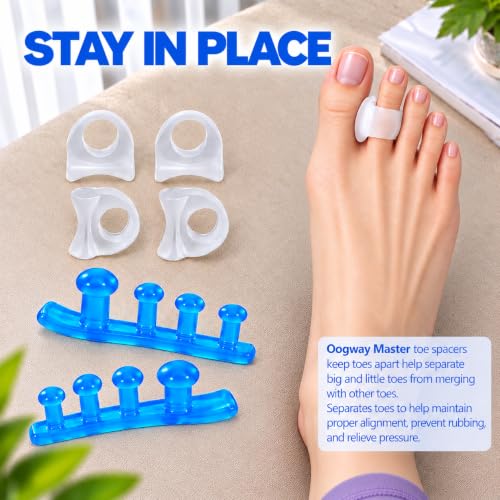 Oogway Master Blue Toe Separators & Spacers for Bunions & Overlapping Toes