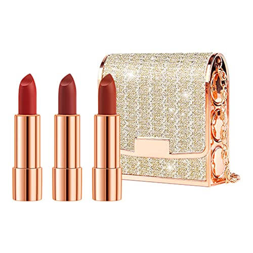 Matte Lipstick Set 3 Colors - Waterproof & Long-Lasting