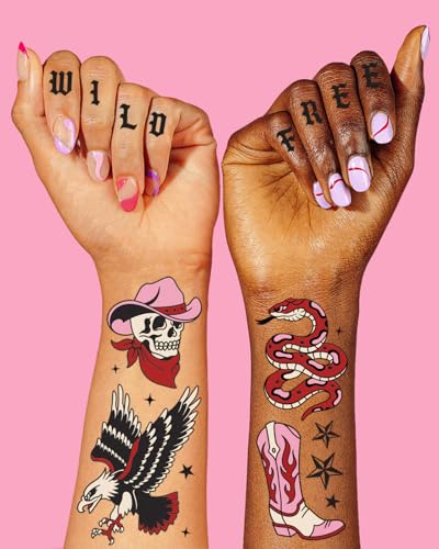 xo, Fetti Western Temporary Tattoos - 38 Designs