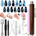 AZUREBEAUTY 11Pcs Cat Eye Magnet Nail Art Kit with Dual-Head Magnetic Pen