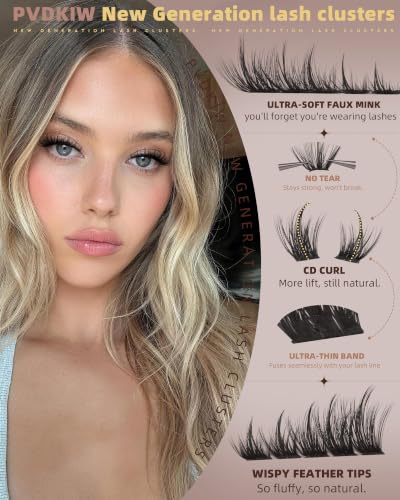 Manga Spiky Lash Clusters CD Curl Wispy Eyelashes 156pcs
