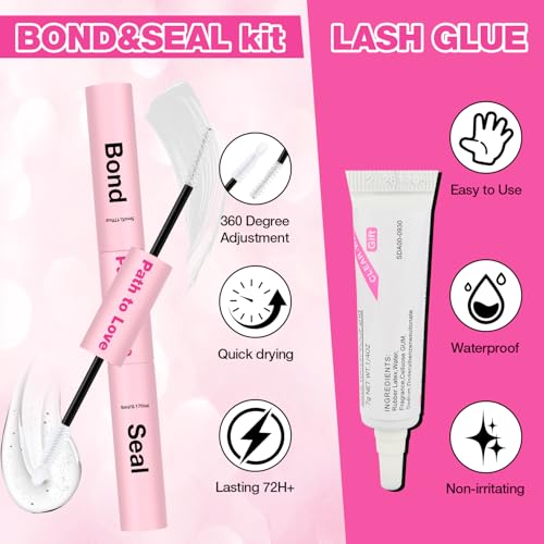 Professional Lash Cluster Glue – 150H Strong Hold Waterproof (3-Pack)