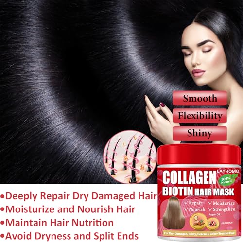 Purple Hair Mask & Collagen Keratin Treatment Set for Blonde Hair
