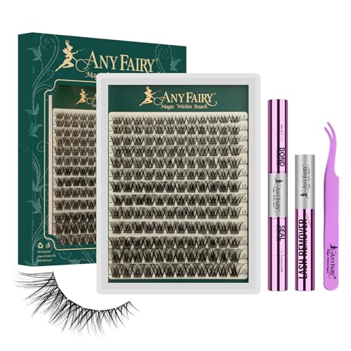 Lash Clusters Kit 8-18mm DIY Lash Extension Kit Wispy Lash Clusters Individual Lashes Kit with Lash Bond and Seal, Lash Tweezers for Self Use,Beginner-Friendly(sylph£© (sylph 709)