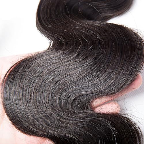 Body Wave Human Hair Bundles - 20, 22, 24 Inch, 150g, Natural Black
