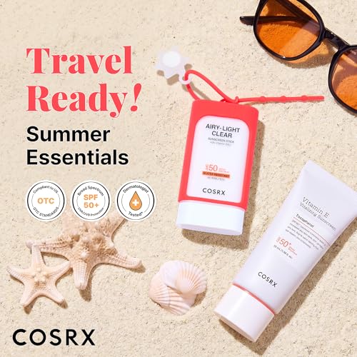 COSRX Vitamin E Sunscreen & Airy Sunstick Duo with Keyring - SPF 50+