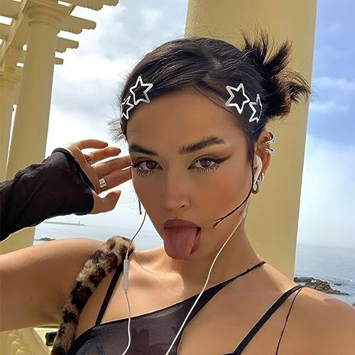 Star Hair Clips 15PC Y2K Metal Barrettes for Women Girls