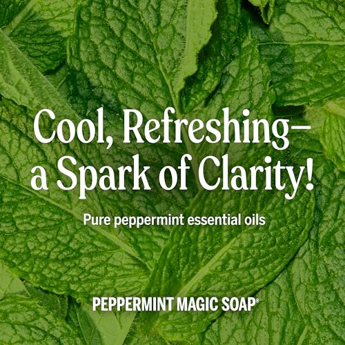 Dr. Bronner's Pure-Castile Magic Soap Liquid (Peppermint, 1 Gallon) ? Made with Regenerative Organic Certified Oils - For Face, Hair, Laundry, Dishes- Hand Soaps & Body Wash