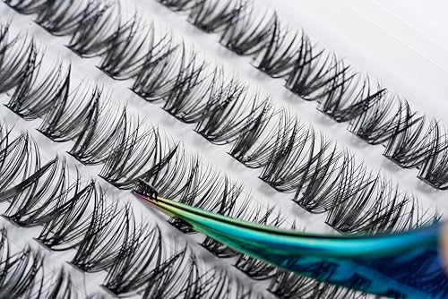 Lash Clusters 30D-D-10 LASH Individual Lashes 280 Clusters False Eyelash 10D 20D 30D 40D Lash Clusters Extensions Individual Lashes Cluster DIY Eyelash Extensions at Home (30D-D,10MM)