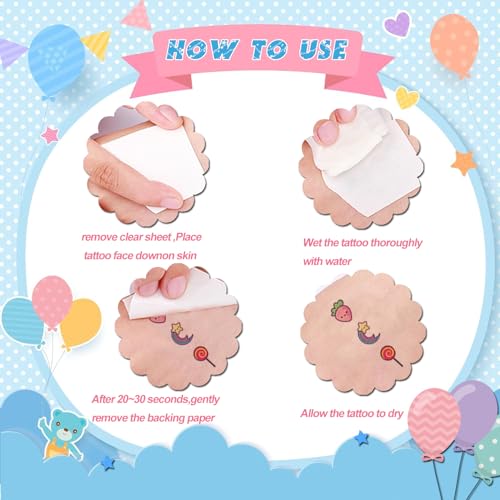 Glitter Hibiscus Flower Temporary Tattoos - 1000 Sheets