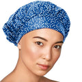 TIARA 2-in-1 Luxury Shower Cap for Women Reusable Waterproof ? Hair Cap for Long & Short Hair ? All Size Fit Flexi Shower Cap, Terry Lined Leakproof Cloth (Patented), Soft & Breathable