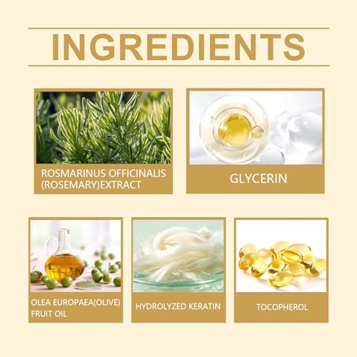 Rosemary Shampoo with Keratin for Hair Growth & Thickness