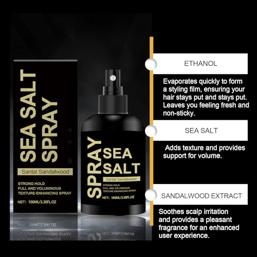 Nascence Sea Salt Spray for Hair - Volumizing & Texturizing 3.38 fl oz