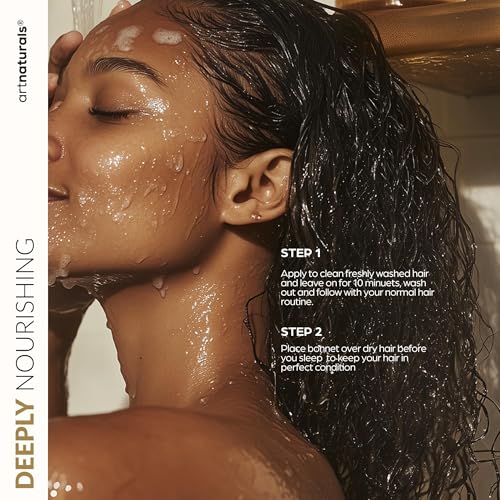 ArtNaturals Argan Oil 2-Step Deep Repair Hair Mask & Silk Bonnet