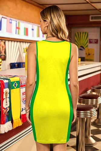 Women's Soccer Sleeveless Mini Tank Dress