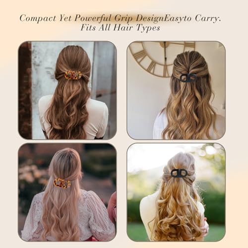 Magnetic Hair Clips for Women - Strong Hold, Creaseless (2-Pack)