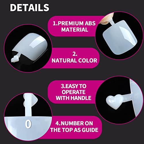 Teenitor 120pcs Press On Toenails Kit with Glue & Tools