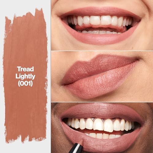 Revlon ColorStay Matte Lite Lipstick Crayon 001 Tread Lightly, Longwear Lip Color