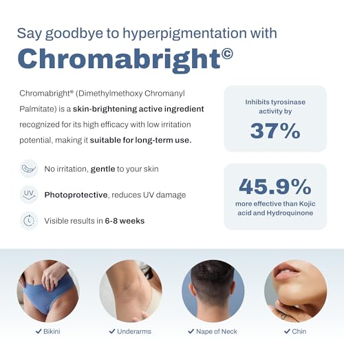 PFB Vanish Razor Bump Stopper Skin Care Treatment with Chromabright Dark Spot Remover, Roll On Formula Treats Ingrown Hairs and Razor Burns - 93g