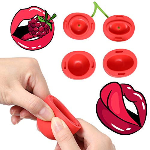 Maitys Lip Plumper Tool - 2 Pc Cherry Silicone Lip Enhancer