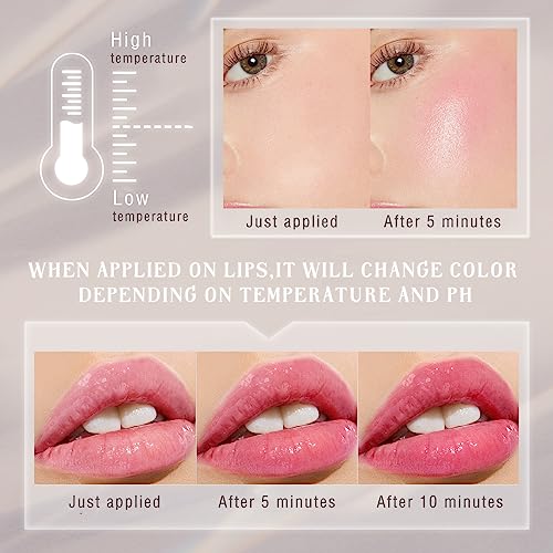 PH Color Changing Blush Stick - Multi-Use Cheek, Lip & Eye Tint