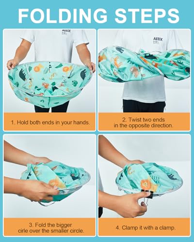 Lictin Kids Haircut Cape with Hair Catcher & Comb