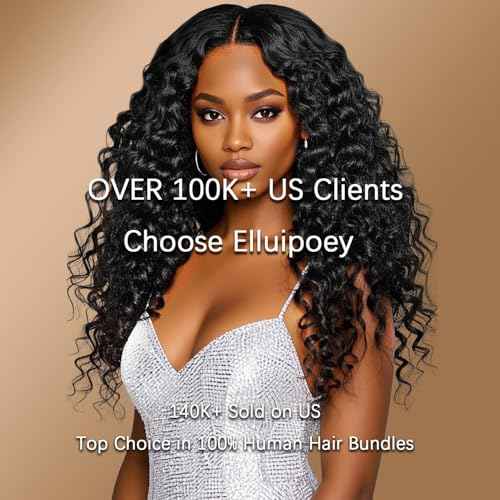 15A Deep Wave Human Hair Bundles 18 20 22 Inch Brazilian Virgin Depp Weave Curly Bundles Human Hair 3 Pcs 100% Unprocessed Virgin Remy Hair Natural Black Water Wave Human Hair Extensions