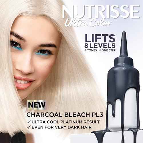 Garnier Hair Color Nutrisse Ultra Color Nourishing Cr?me, PL3 Ultra Cool Platinum (Charcoal), Permanent Hair Dye, 1 Count (Packaging May Vary)