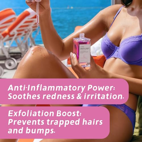 After Shave Oil Women,3.38 Fl Oz Gentle Strawberry Vanilla Women After Shave Oil, Prevents Ingrown Hairs Razor Bumps, Soothes Sensitive Skin, for Bikini Area, Legs Underarms