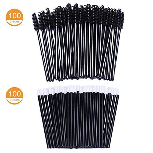 200 Disposable Mascara Wands & Lip Brushes for Eyelash Extensions