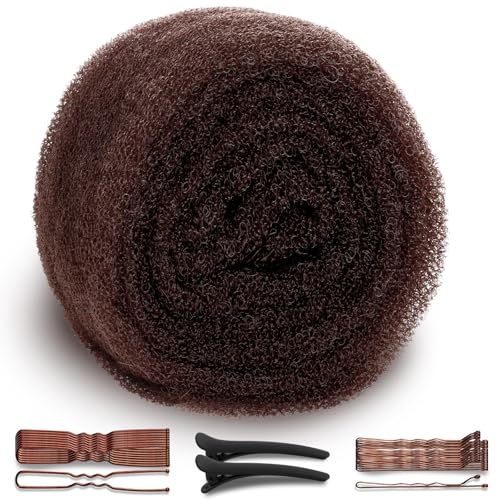 Hair Bumps Volume Set with 105 Clips & Comb - Dark Brown