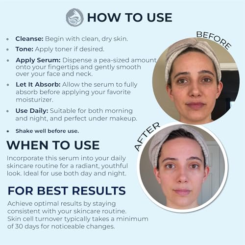 Peptide Collagen Serum 1 oz ? Gentle Anti-Aging Hydrating Serum for Sensitive to Dry Skin | Reduces Wrinkles | Firms & Plumps | Supports Smooth, Firm Complexion | Made in USA