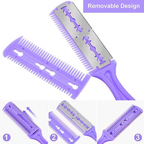 Boao 5-Piece Dual-Sided Hair Cutting Scissors & Razors