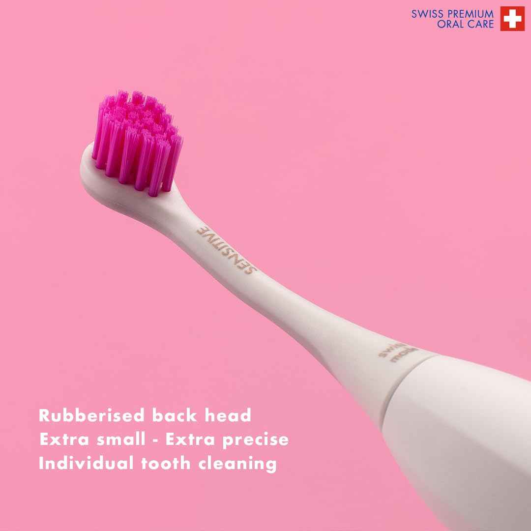 Curaprox Hydrosonic Brush Heads Rainbow Sensitive Duo – for Gentle Gum Care & Effective Cleaning | Blue/Pink, 2-Pack | Compatible with All Curaprox Sonic Models | Swiss Made