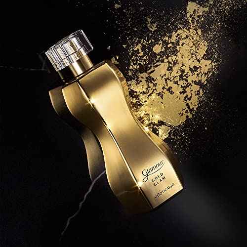 O Boticario Glamour Gold Glam Eau de Toilette, Long-Lasting, Sweet and Floral Fragrance Perfume for Women, 2.5 Ounce