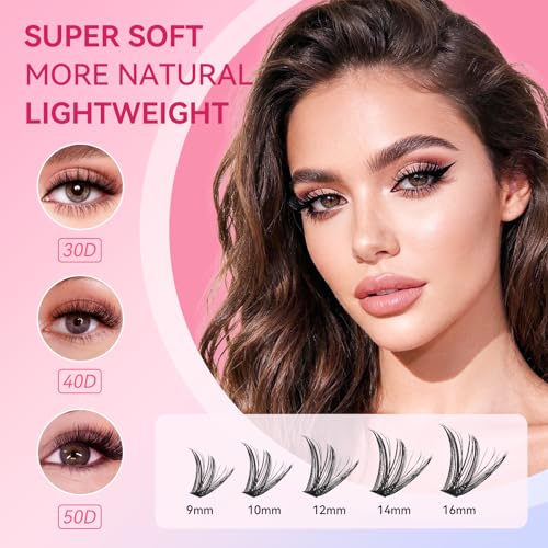 280pcs D Curl Lash Clusters Kit - DIY Eyelash Extensions