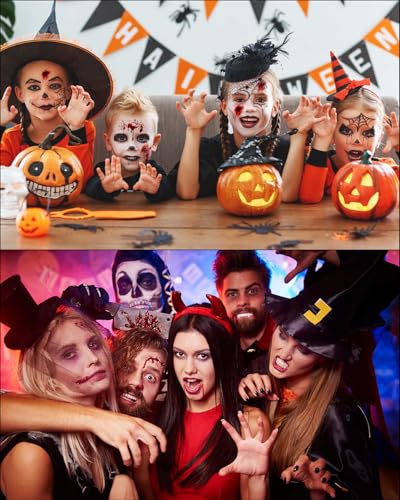 Fake Blood Makeup Kit - 3 Realistic Formulas for Halloween Costumes