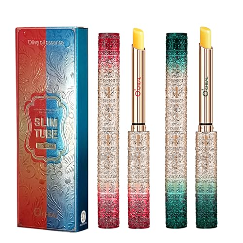 O'CHEAL Color-changing Lip Balm Waterproof Long Lasting Lip Makeup Gloss Lip Balm Long Lasting Moisturizing Lipstick (Pack of 2